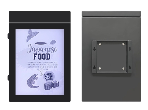 GENEVISION  E Ink 13.3 Inch Outdoor Wall Mount Screen Android System WIFI LCD Digital Signage Player Kiosk Advertising for Station Museum (MOAD-133) - imagine 3