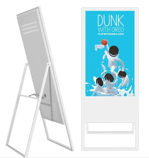 GENEVISION 43Inch Portable LCD Digital Signage for Restaurant Retail LCD Poster Advertising Display (MAD-430) - imagine 2