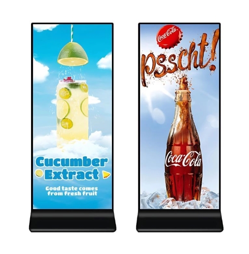 GENEVISION 69.3 Inch Ultra Thin Stretched Display Full Screen Digital Signage Kiosk Ultra Wide LCD Floor Stand Kiosk in 4K Resolution (MT-693-0730)