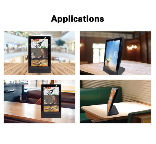 Pcap Display Table GENEVISION 15.6 inch Table Top L typed LCD PCAP Touch Digital Signage ...