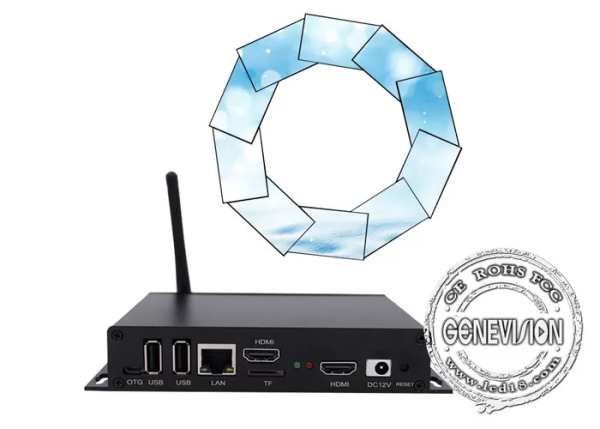 GENEVISION Video Wall Controller HD Media Player Box One Rj45 Port Ethernet 1920x1080P Resolution (MBOX-A06) - imagine 3