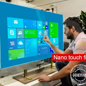 GENEVISION Interactive Capacitive Touch Foil Film PCAP Touch Screen Kiosk Transparent Nano Touch Wall (MGF-320)