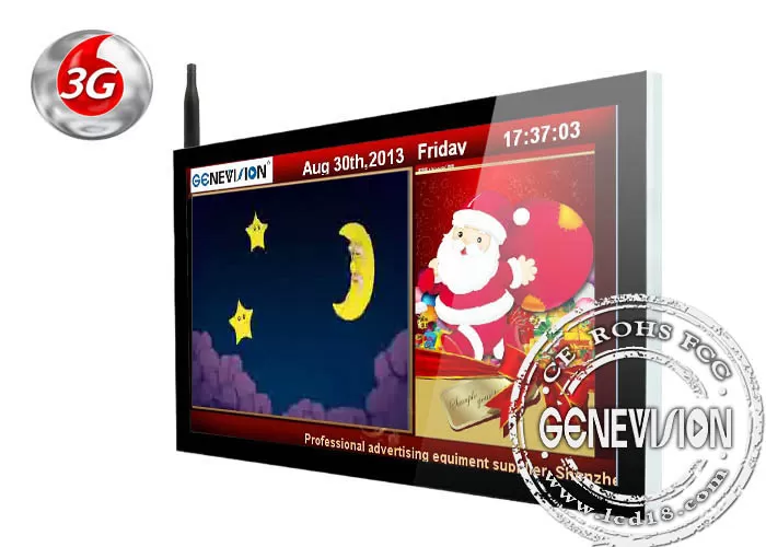 GENEVISION 65 Inch TFT Wall Mounted Digital Signage Wifi , LCD Advertising Display Screen (MG-650JNW-D)