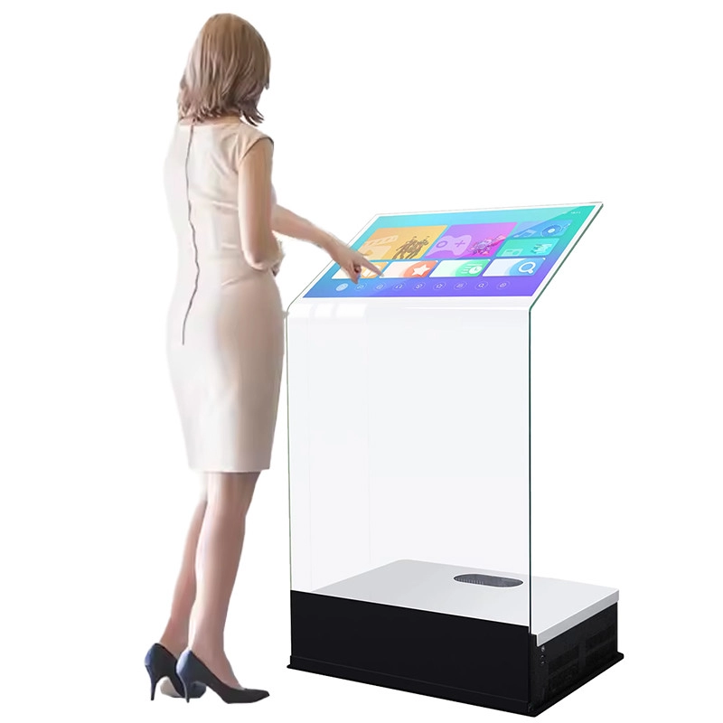 GENEVISION Crystal Holographic Touch Screen Podium Kiosk With Projector For Exhibition Center (MAD-220HA-241105) - imagine 3