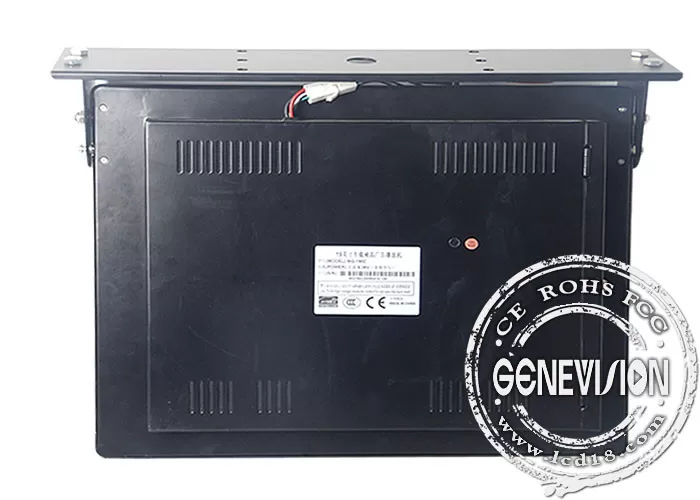 GENEVISION 22 inch Ceiling Mount Auto Play LCD Video Bus Digital Signage TV Screen Monitors Flip Down Loop Video Display (MBUS-170A) - imagine 2