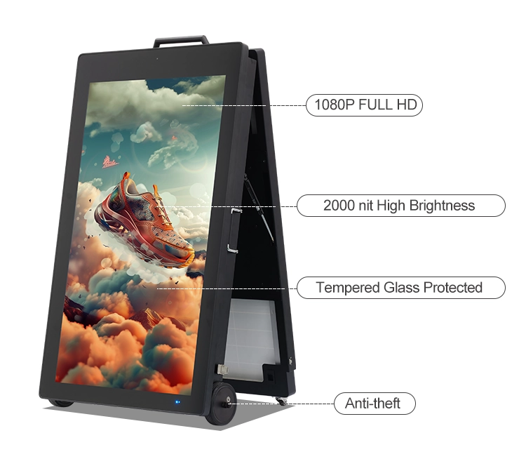 GENEVISION Solar Powered Portable Digital Kiosk (MOAD-430-250829) - imagine 2