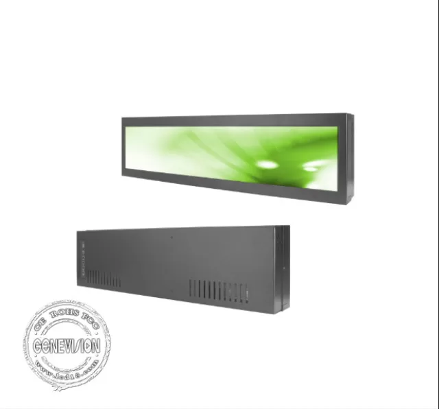 GENEVISION Ultra Wide Bar Stretched Lcd Display Wall Mounted 19.1 Inch TFT Monitor 700 Nits (MT-191) - imagine 2