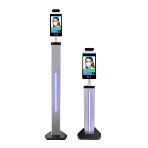 GENEVISION Floor Standing Face Recognition Temperature Measuring Kiosk With 8" LCD Display (M101D)