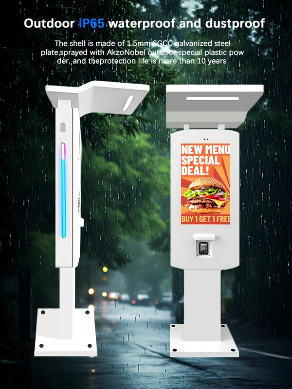 GENEVISION 32 inch Drive Thru freestanding PCAP Outdoor Self-Order Kiosks (MOAD-320-0725) - imagine 4
