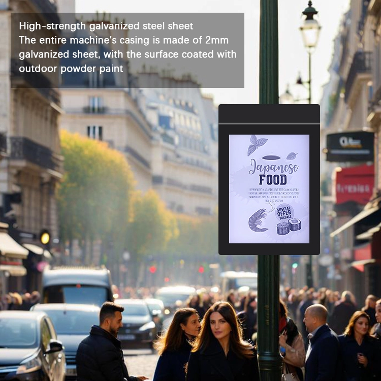 GENEVISION 13.3 Inch Outdoor Wall Mount E Ink Advertising WIFI Android Display Signage Digital Ultra-Low Power Consumption Exceptional Durability for All-Weather Performance (MOG-133-250724) - imagine 2