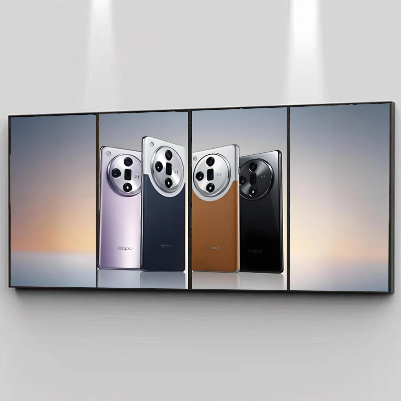GENEVISION 32~55 Inch Super Slim wifi Loop LCD Video Wall 1000nit Splice for Shopping Malls Wayfinding Digital Signage Screen Wall (MAD320)