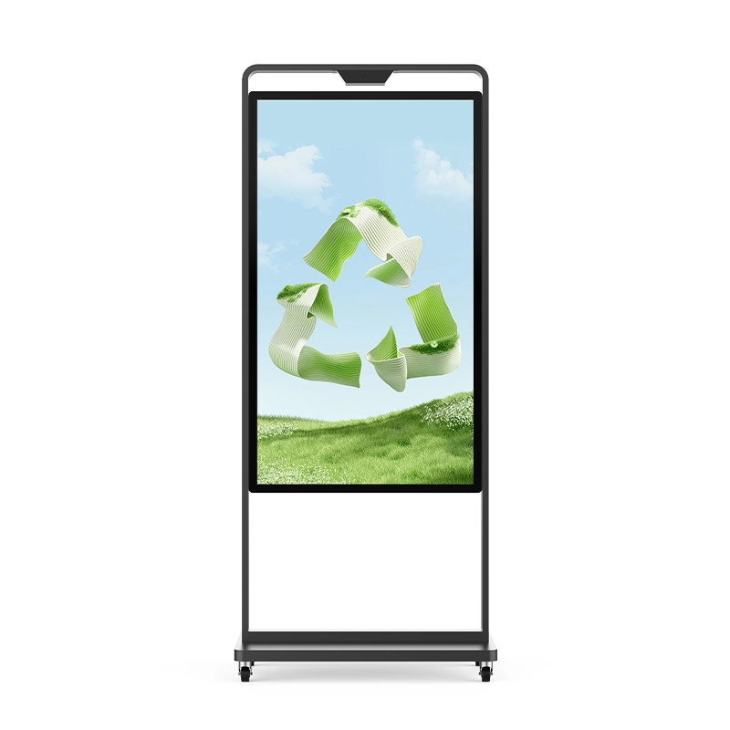 GENEVISION Floor Kiosk Supermarket Advertising Poster with High Contrast and 256GB SSD Storage (MOG156) - imagine 2