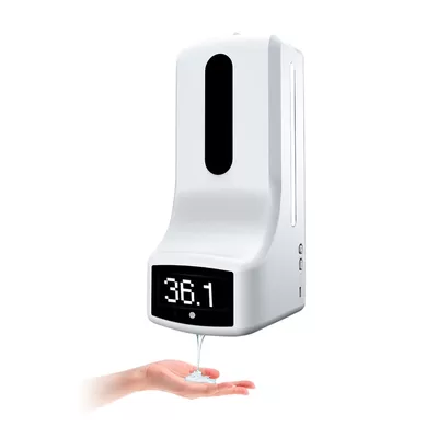 GENEVISION Wall Mount 1000ML Automatic Soap Dispenser With Temperature Measuring Scanner (MK9) - imagine 2