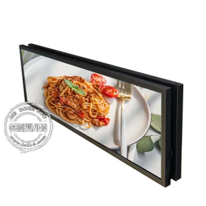 GENEVISION Ceiling Mount Double Sided Stretched Bar LCD For Advertising (MG-485)