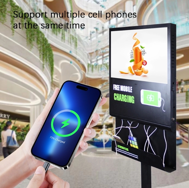 GENEVISION 15.6/ 21.5 Inch Advertising LCD Displayer Charging Station for Mobile Phone (MAD-215)
