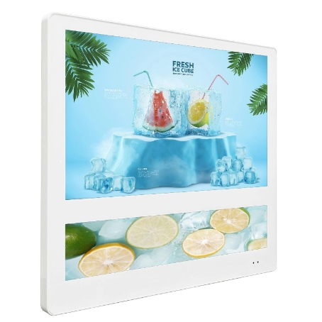 GENEVISION 21.5" 19.1" Full HD Dual Screen Elevator LCD Advertising Display Remote Control Software Included (MG-215191) - imagine 2