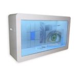 GENEVISION 47 See Through Lcd Screen Kiosk Digital Signage , Multitouch Transparent Showcase (MAD-470)