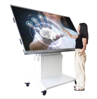 GENEVISION Lift Up Down Rise Fall Flip Left Right Remote Control Stand for 86" 98" 110" Smart Board (Stand) - imagine 3