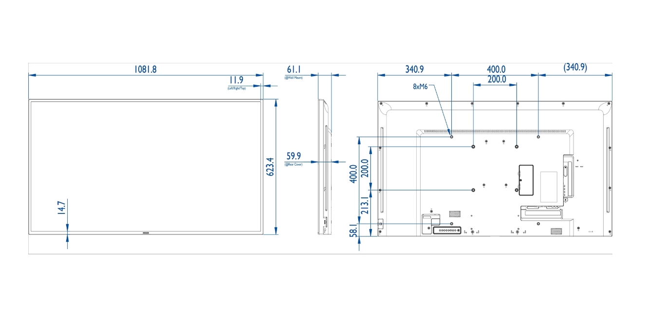 PHILIPS Signage Solutions Afişaj Q-Line (BDL4830QL/00) - imagine 8