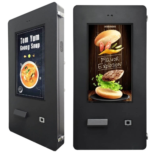 GENEVISION 24" Outdoor Wall Mount Black Sunlight Readable Auto Vending Machine For Car Wash Payment (MAD-240HT-A) - imagine 2