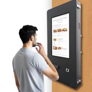 GENEVISION 24" Outdoor Wall Mount Black Sunlight Readable Auto Vending Machine For Car Wash Payment (MAD-240HT-A)