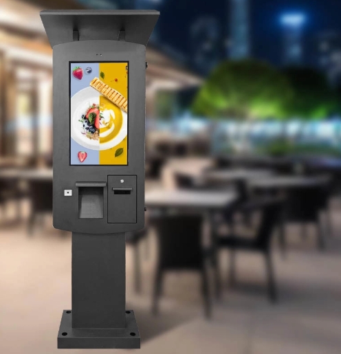 GENEVISION 32" IP65 Waterproof Self Service Payment Kiosk Outdoor Terminal with POS Bracket and Printer (MOAD-320)