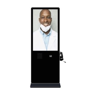 GENEVISION 43 inch LCD Healthcare Hospital Two-Way Intercom Interactive Kiosk Wifi Touch Screen Kiosk (MAD430 Printer)