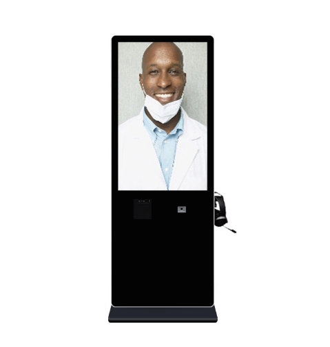 GENEVISION 43 inch LCD Healthcare Hospital Two-Way Intercom Interactive Kiosk Wifi Touch Screen Kiosk (MAD430 Printer)