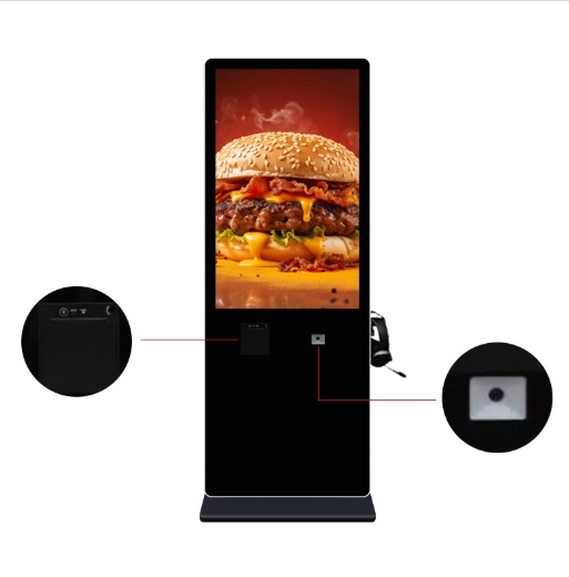 GENEVISION 43 inch LCD Healthcare Hospital Two-Way Intercom Interactive Kiosk Wifi Touch Screen Kiosk (MAD430 Printer) - imagine 2