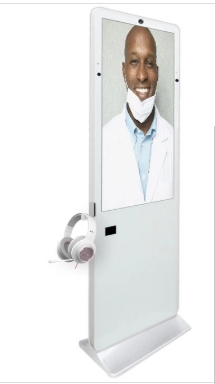 GENEVISION 43 inch LCD Healthcare Hospital Two-Way Intercom Interactive Kiosk Wifi Touch Screen Kiosk (MAD430 Printer) - imagine 3