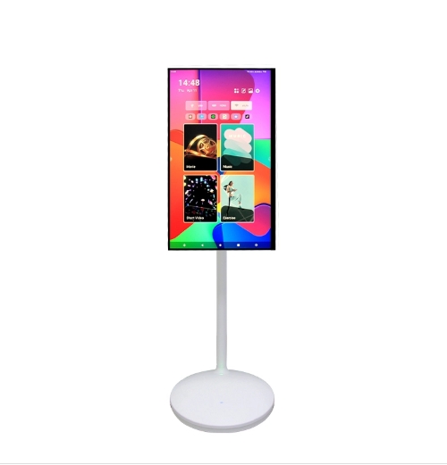 GENEVISION 24" 27" 32" Mobile Smart Screen Android 11 OS 4GB 64GB Rollable Smart Touch Screen with Rchargable Battery (MT-270ST-A) - imagine 2