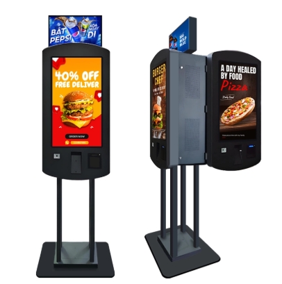 GENEVISION 32 Inch Nvidia Gefore RTX 4060 Chipset QSR Double Side Self Service Payment Kiosk With Led Box (MG-320320HTA) - imagine 3