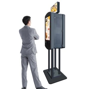 GENEVISION 32 Inch Nvidia Gefore RTX 4060 Chipset QSR Double Side Self Service Payment Kiosk With Led Box (MG-320320HTA)