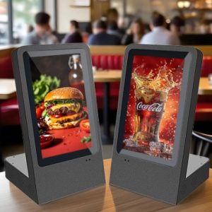 GENEVISION L Shape 10.1 Inch Super Slim LCD Touch Screen Kiosk Table Advertising Display For Retail (MG101)