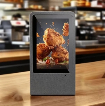 GENEVISION L Shape 10.1 Inch Super Slim LCD Touch Screen Kiosk Table Advertising Display For Retail (MG101) - imagine 2