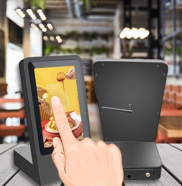 GENEVISION L Shape 10.1 Inch Super Slim LCD Touch Screen Kiosk Table Advertising Display For Retail (MG101) - imagine 3