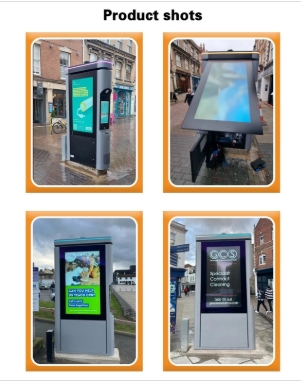 GENEVISION 55 inch 4K Smart City Air Quality Sensor IK10 Explosion-Proof Glass Touch Screen Kiosk (MOAD-550550-250322) - imagine 3