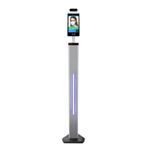 GENEVISION Floor Standing Face Recognition Temperature Measuring Kiosk With 8" LCD Display (M101D) - imagine 2