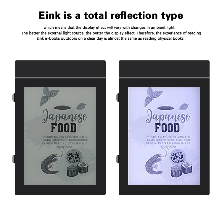 GENEVISION 13.3 Inch Outdoor Wall Mount E Ink Advertising WIFI Android Display Signage Digital Ultra-Low Power Consumption Exceptional Durability for All-Weather Performance (MOG-133-250724) - imagine 4
