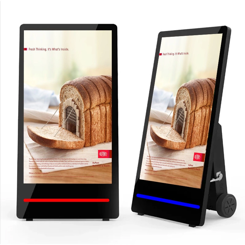 GENEVISION Wireless Battery Portable Signage Lcd Advertising Outdoor Poster (MAD034) - imagine 2