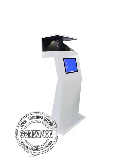 GENEVISION HD Virtual Projection 270 Degree Pyramid 3D Holographic Display Digital Signage Floor Standing (MQ-022)