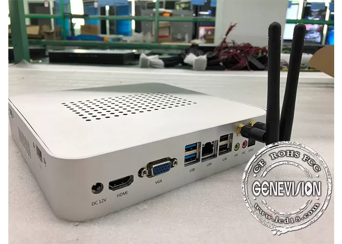 GENEVISION USB 3.0 out Advertising HD Media Player Box Ubantu Linux Windows Operation System (MBOX-004) - imagine 2